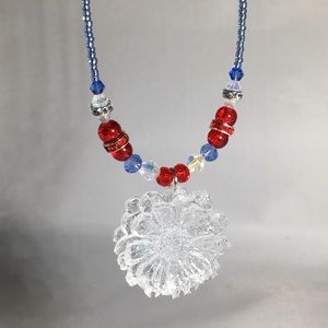 Independence Day Flower Necklace